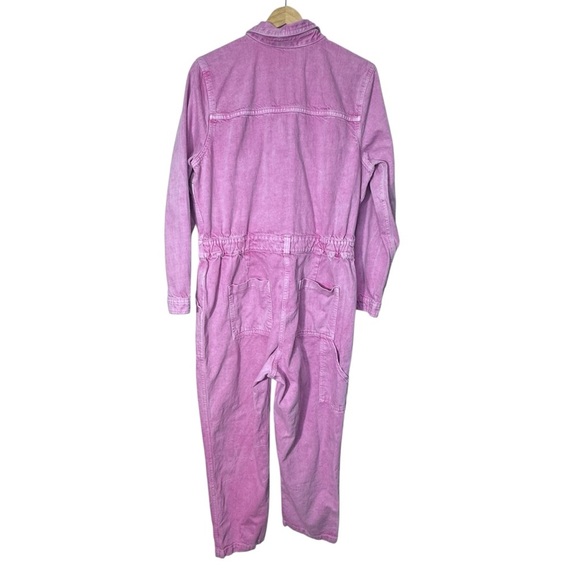 Old Navy Long-Sleeve Cropped Jean Utility Jumpsuit Size Large 100% Cotton - Picture 4 of 15